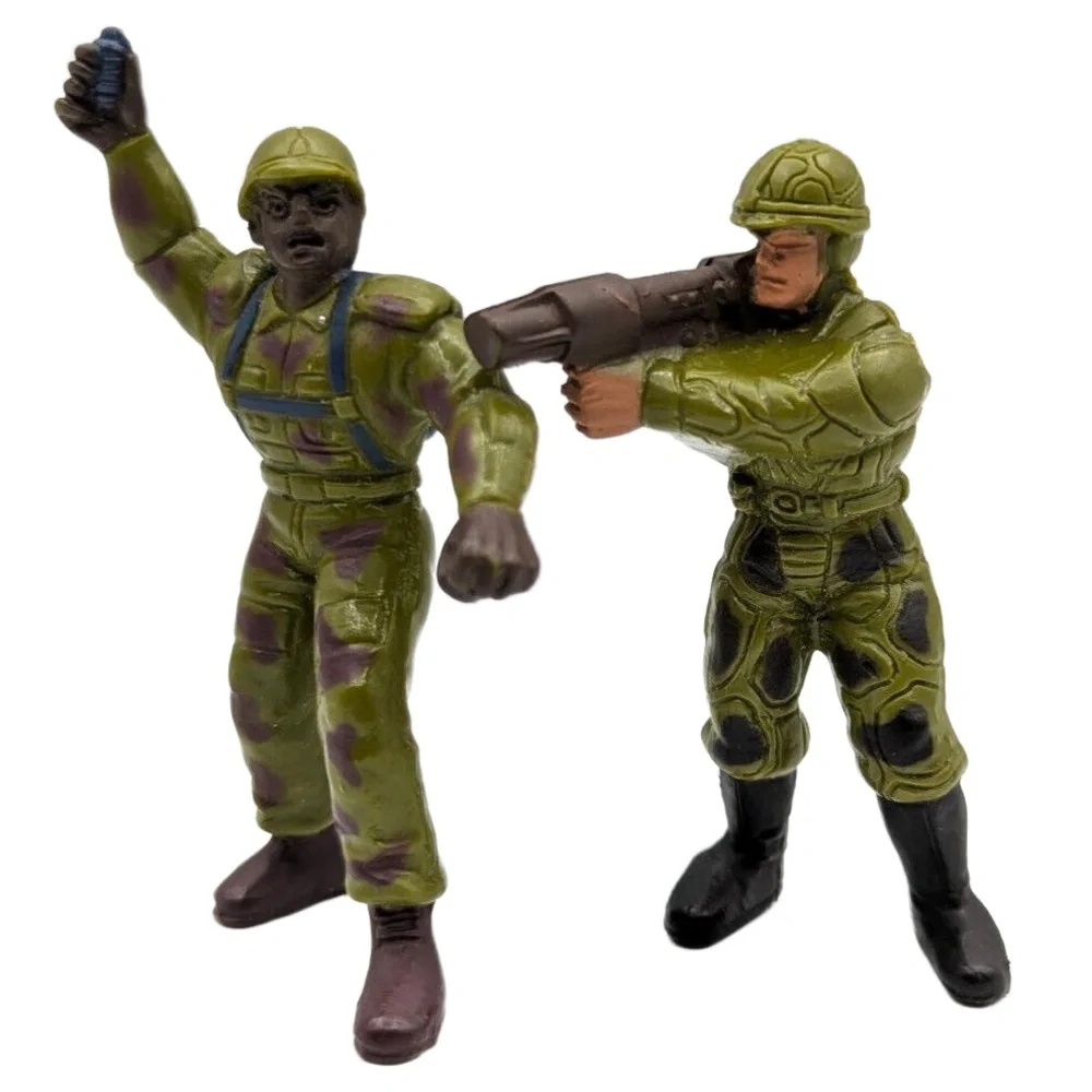 Vintage Mattel Guts G.U.T.S. soldier figure toy‎ 1986 army us Lot Of 2